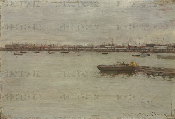 Gray Day on the Bay, c. 1886. Creator: William Merritt Chase (American, 1849-1916).