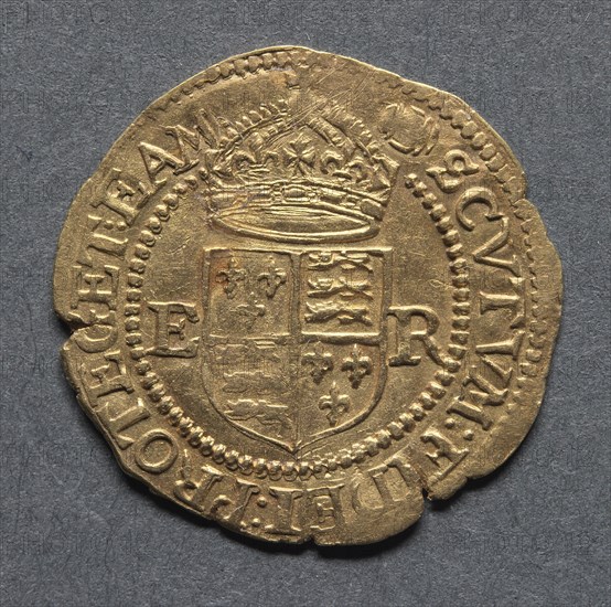 Halfcrown (reverse), 1583-1603. Creator: Unknown.