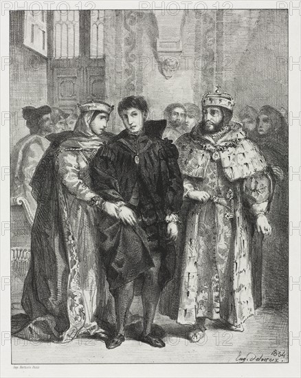 Hamlet, 1834. Creator: Eugène Delacroix (French, 1798-1863).