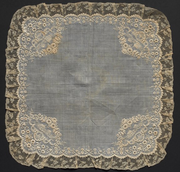 Handkerchief, 1700s. Creator: Unknown.