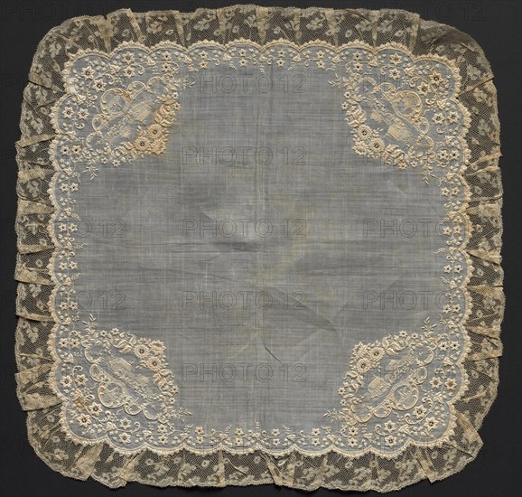 Handkerchief, 1700s. Creator: Unknown.