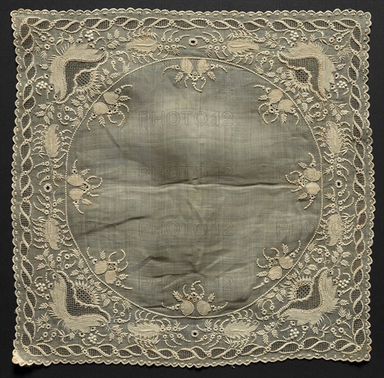 Handkerchief, 1800s. Creator: Unknown.