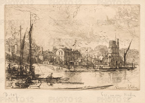 Harry Kelly's, Putney, 1865-1866. Creator: Francis Seymour Haden (British, 1818-1910).