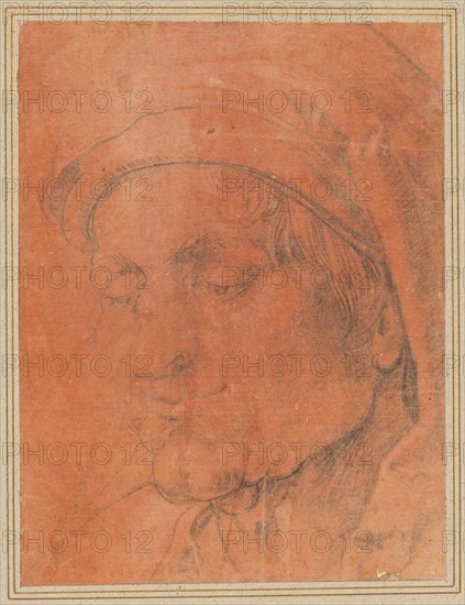 Head of a Man in a Cap, 16th century. Creator: Anonymous; Albrecht Dürer (German, 1471-1528), school of.