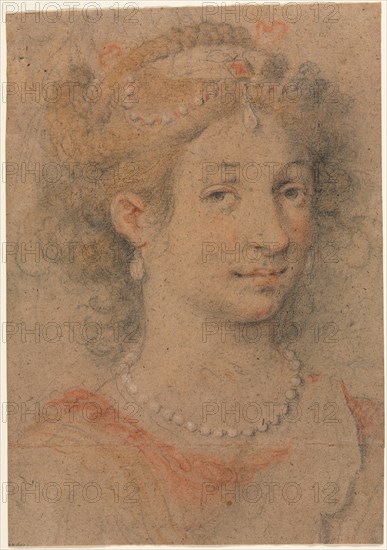 Head of a Woman, 1600s. Creator: Anonymous.