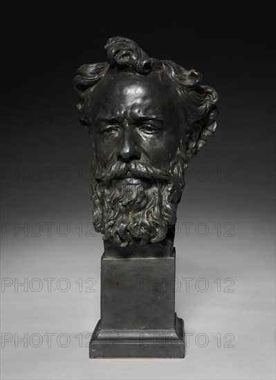 Head of Alphonse Legros, c. 1876. Creator: Jules Dalou (French, 1838-1902).