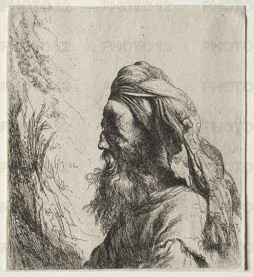Head of an Oriental, 1600s. Creator: Jan Lievens (Dutch, 1607-1674).