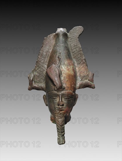 Head of Osiris, 664-525 BC. Creator: Unknown.