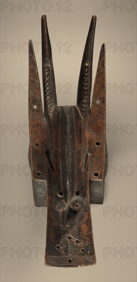 Helmet Mask , mid-late 1800s. Creator: Unknown.