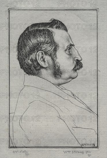Henry Austin Dobson, No. 2, 1894. Creator: William Strang (British, 1859-1921).
