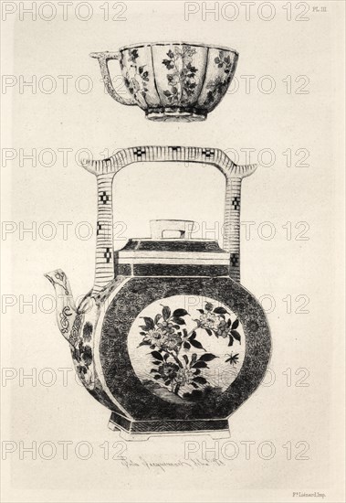 History of the Ceramic Art: A Descriptive and Philosophical Study of the Pottery...(Plate IV), 1877. Creator: Jules Jacquemart (French, 1837-1880).