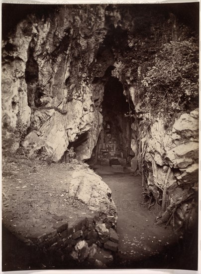 Hoa Nghiem Cave, Grotto of the August Transformation, c. 1875. Creator: Émile Gsell (French, 1838-1879).