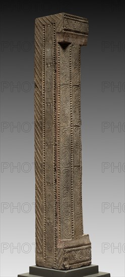 Hollow Tile: Column from Tomb-Chamber Doorway, 2nd Century. Creator: Unknown.