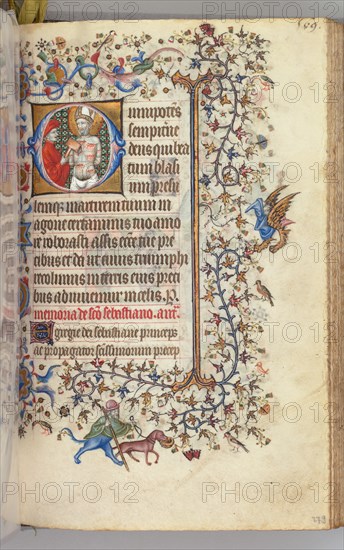 Hours of Charles the Noble, King of Navarre (1361-1425), fol. 279r, St. Basins, c. 1405. Creator: Master of the Brussels Initials and Associates (French).