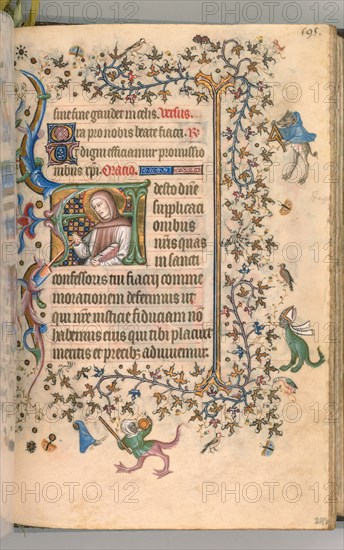 Hours of Charles the Noble, King of Navarre (1361-1425), fol. 292r, St. Fiacre, c. 1405. Creator: Master of the Brussels Initials and Associates (French).