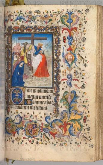 Hours of Charles the Noble, King of Navarre (1361-1425): fol. 192r, Descent from the Cross, c. 1405. Creator: Master of the Brussels Initials and Associates (French).