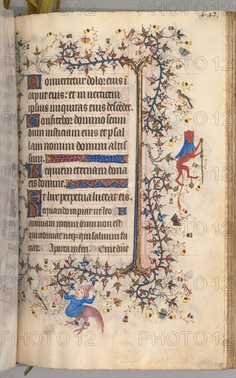 Hours of Charles the Noble, King of Navarre (1361-1425): fol. 216r, Text, c. 1405. Creator: Master of the Brussels Initials and Associates (French).