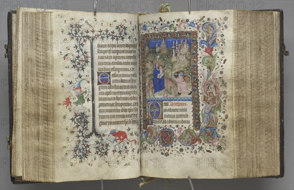 Hours of Charles the Noble, King of Navarre (1361-1425): fol. 87v, Text, c. 1405. Creator: Master of the Brussels Initials and Associates (French).