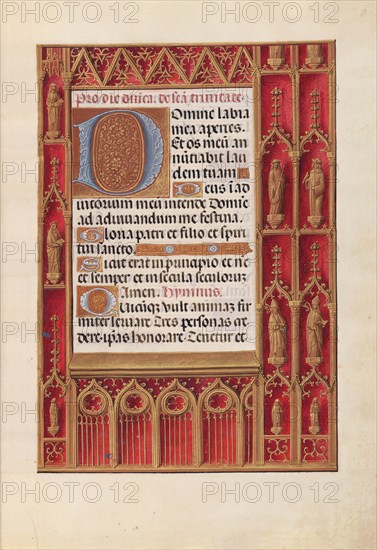 Hours of Queen Isabella the Catholic, Queen of Spain: Fol. 18r, c. 1500. Creator: Master of the First Prayerbook of Maximillian (Flemish, c. 1444-1519); Associates, and.