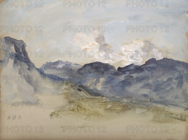 In the Alps. Creator: Hercules Brabazon (British, 1821-1906).
