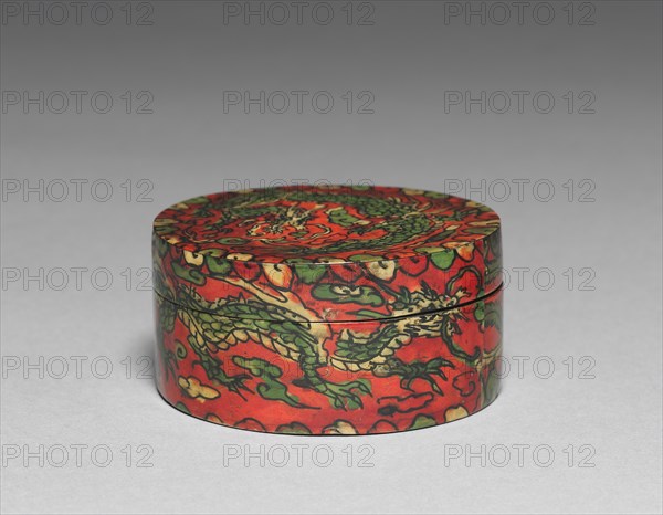 Incense Box with Dragon Design, 1600s-1700s. Creator: Unknown.