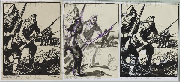 Infanterie russe, 1914. Creator: Auguste Louis Lepère (French, 1849-1918).
