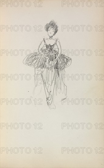 Italian Sketchbook: Ballerina (page 231), 1898-1899. Creator: Maurice Prendergast (American, 1858-1924).