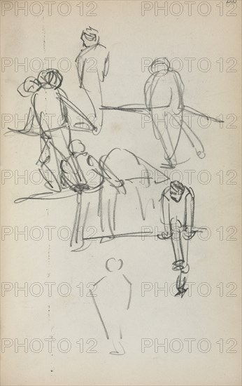 Italian Sketchbook: Figures (page 200), 1898-1899. Creator: Maurice Prendergast (American, 1858-1924).