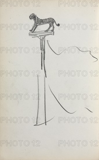 Italian Sketchbook: San Marco Lion (?) (page 39), 1898-1899. Creator: Maurice Prendergast (American, 1858-1924).