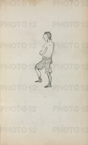 Italian Sketchbook: Standing Boy (page 245), 1898-1899. Creator: Maurice Prendergast (American, 1858-1924).