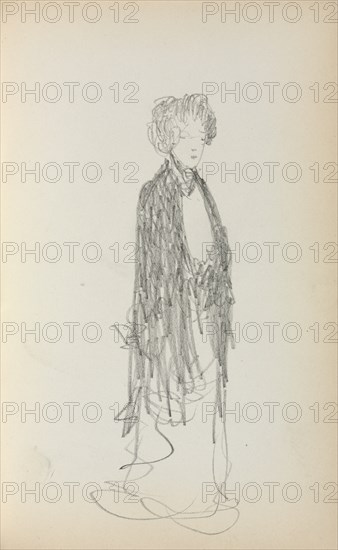 Italian Sketchbook: Standing Woman (page 213), 1898-1899. Creator: Maurice Prendergast (American, 1858-1924).