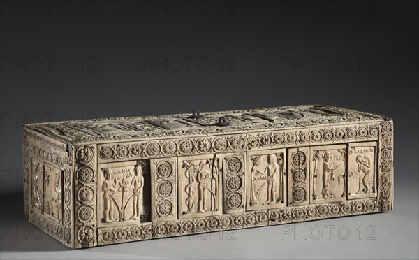 Ivory Box with Scenes of Adam and Eve, 1000-1100s. Creator: Unknown.