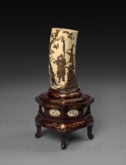 Ivory Tusk Vase, c1800s. Creator: Unknown.