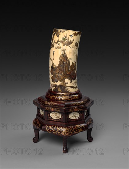 Ivory Tusk Vase, c1800s. Creator: Unknown.