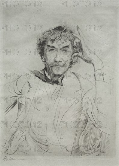 James MacNeill Whistler, 1897. Creator: Paul César Helleu (French, 1859-1927).