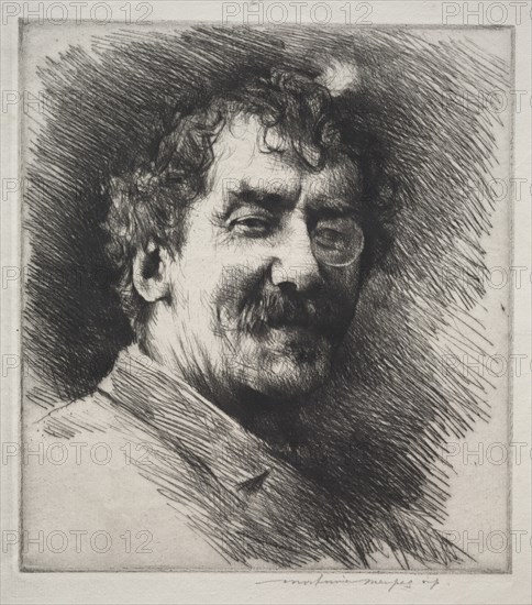 James MacNeill Whistler. Creator: Mortimer Menpes (British, 1860-1938).