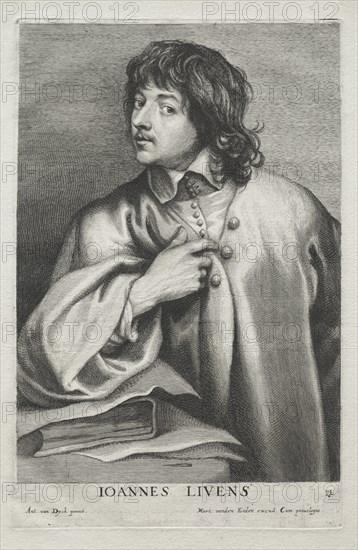 Jan Lievens, 1636-1641. Creator: Lucas Emil Vorsterman (Flemish, 1595-1675).