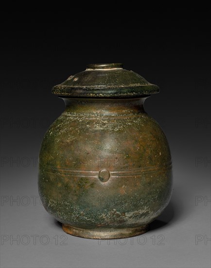 Jar with Cover, 206 BC - AD 220. Creator: Unknown.