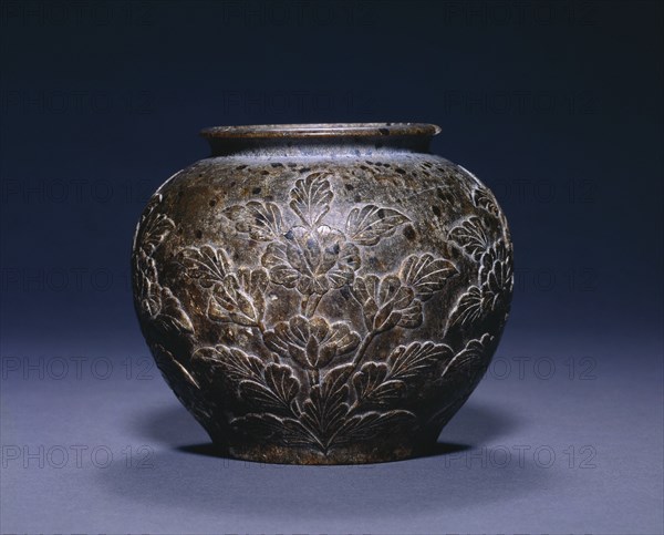 Jar with Floral Decoration, c. 700-750. Creator: Unknown.
