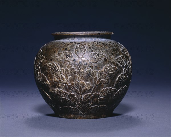 Jar with Floral Decoration, c. 700-750. Creator: Unknown.