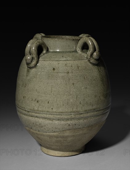 Jar with Four Loop-Handles, 6th Century. Creator: Unknown.