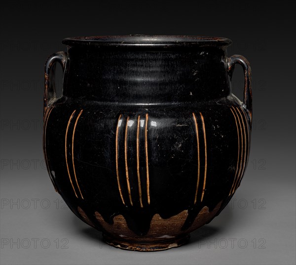 Jar with Handles and Vertical Ribs, 1271-1368. Creator: Unknown.