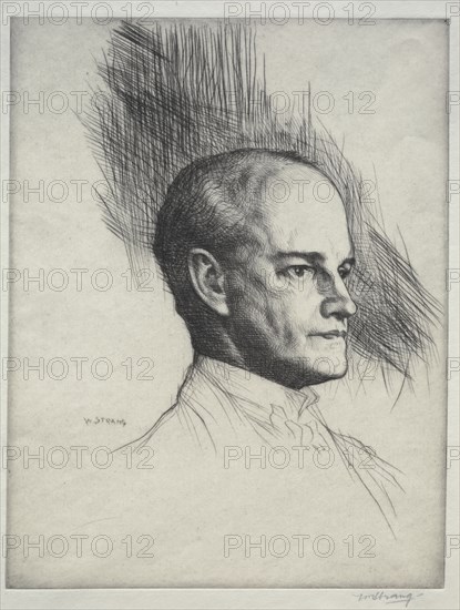 John Galsworthy, 1920. Creator: William Strang (British, 1859-1921).