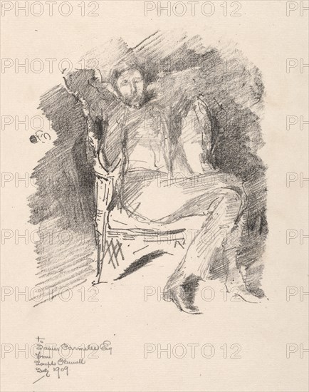 Joseph Pennell, No. 2, 1896. Creator: James McNeill Whistler (American, 1834-1903).