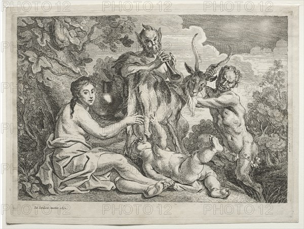 Jupiter Nourished by the Goat Almathea, 1652. Creator: Jacob Jordaens (Flemish, 1593-1678).