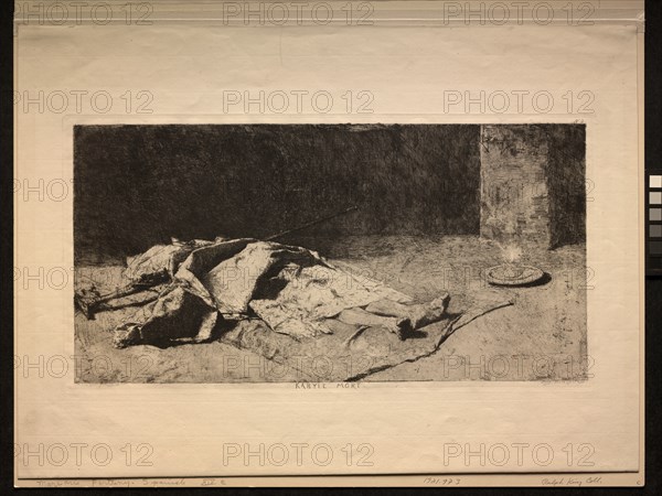 Kabyle mort. Creator: Mariano Fortuny y Carbó (Spanish, 1838-1874).