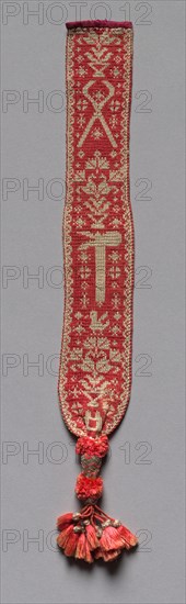 Knitted Bible Mark (Four of Four), 18th-19th century. Creator: Unknown.