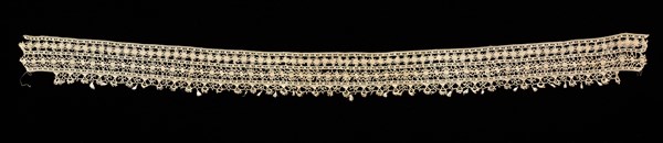 Knotted Lace Collar and Cuff, 17th century. Creator: Unknown.