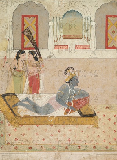 Krishna Awaiting Radha, c. 1750-1760. Creator: Unknown.