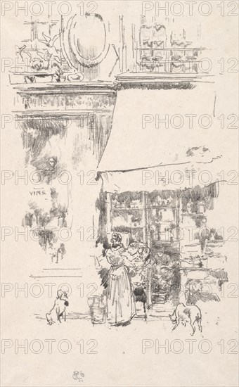 La frutière de la Rue de Grenelle, 1874. Creator: James McNeill Whistler (American, 1834-1903).
